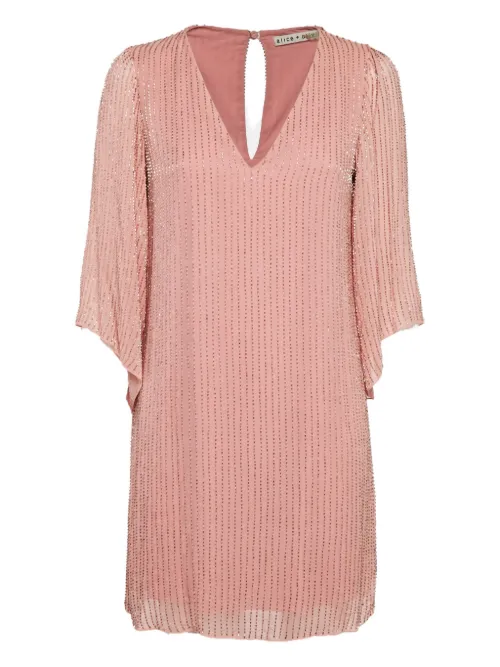 Robe mi-longue à col v - alice + olivia - Modalova