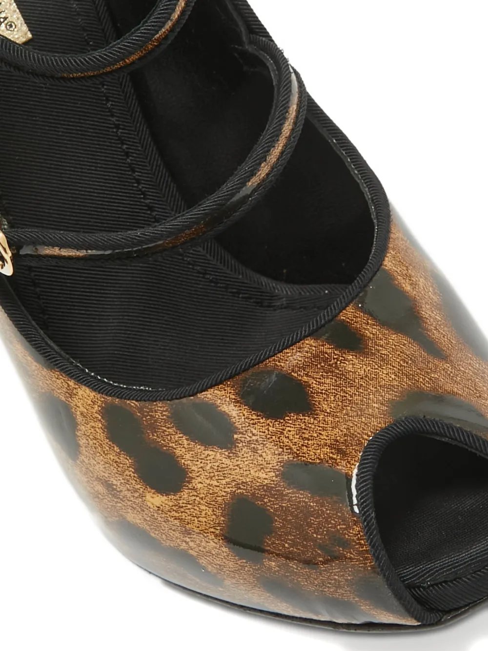 Pre-owned Dolce & Gabbana Leopard-print Buckled Pumps