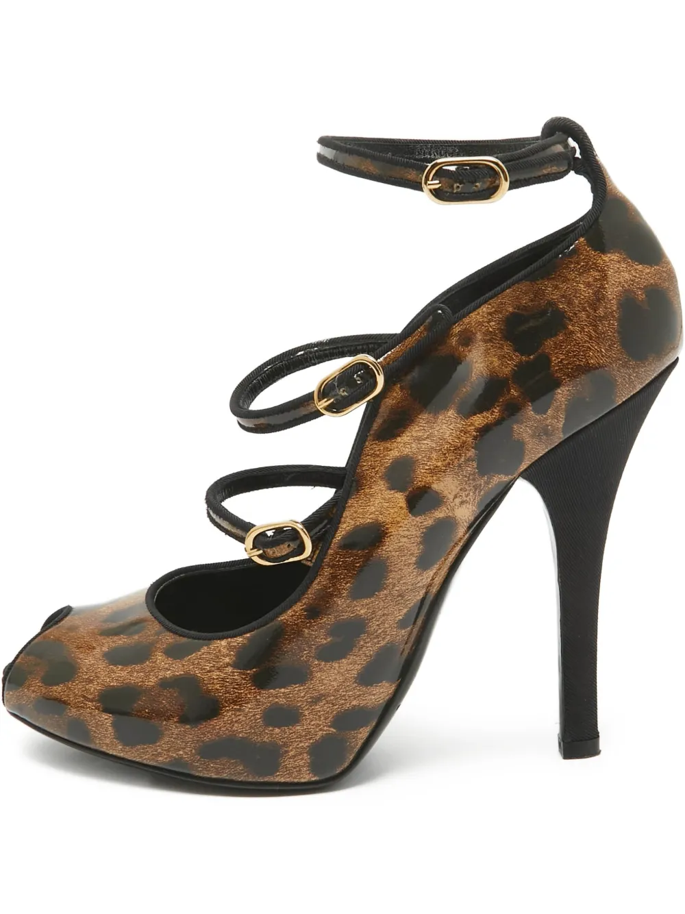 Dolce & Gabbana Pre-Owned leopard-print buckled pumps | Brown | Image 1