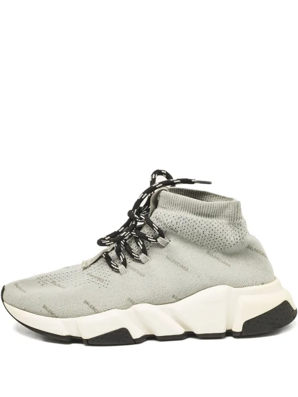 Balenciaga Pre-Owned Speed Trainer Sneakers Grey FARFETCH