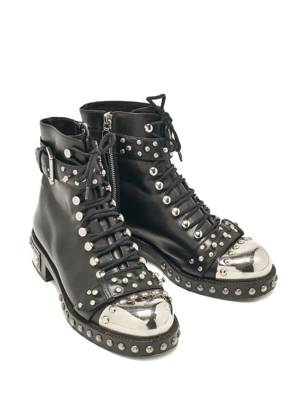 Alexander McQueen Pre-Owned studded leather boots | Image 2