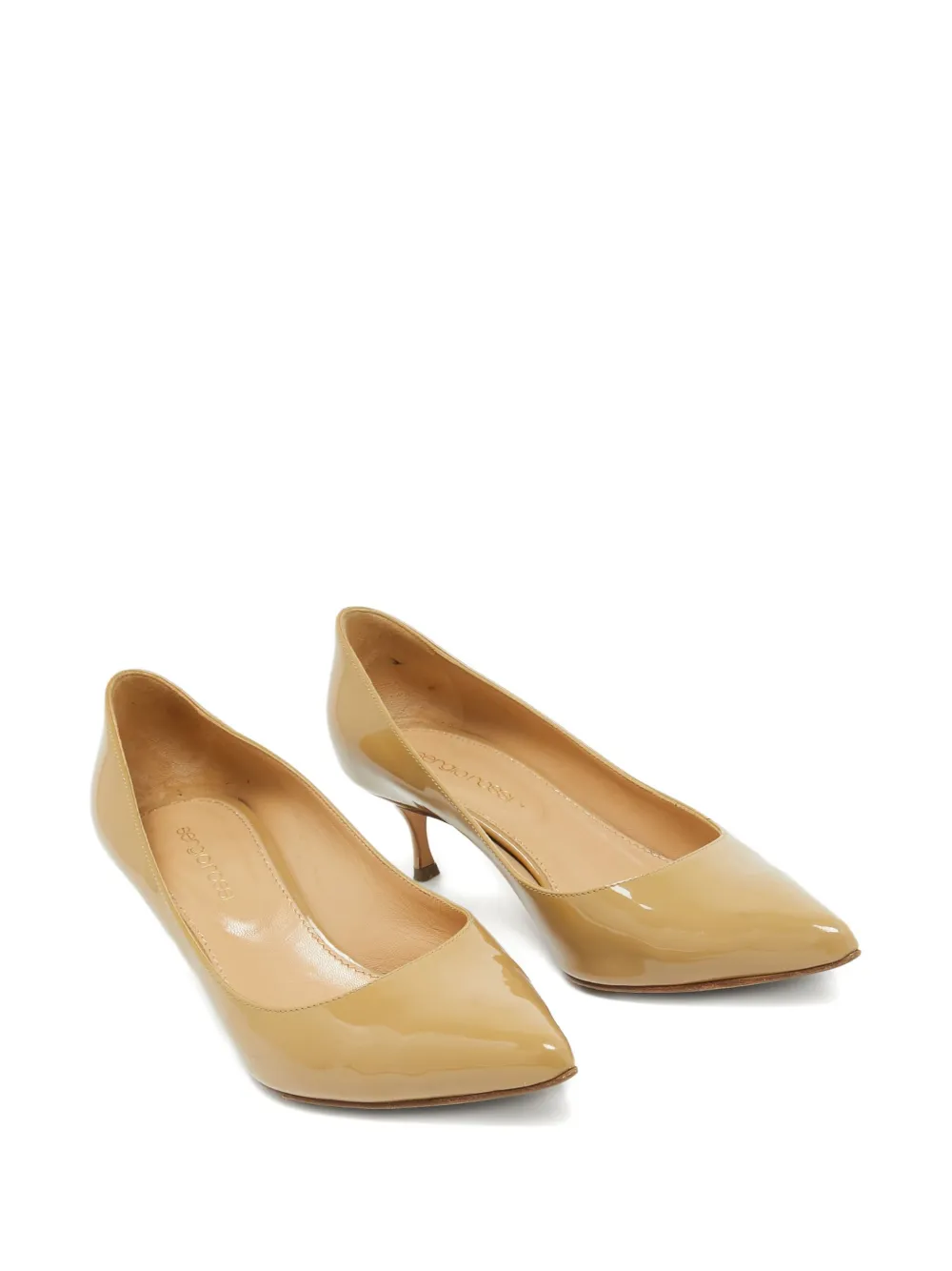 Sergio Rossi Vintage 50mm leather heeled pumps | Image 2