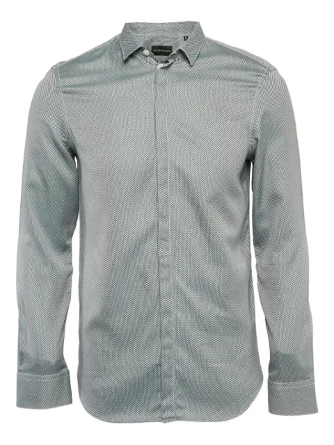Emporio Armani Pre-Owned jacquard cotton shirt