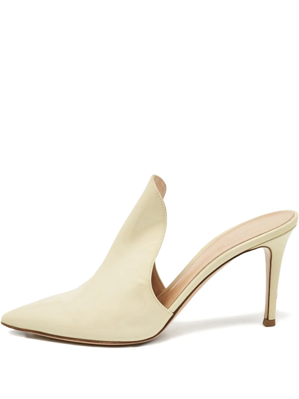 Pre-owned Gianvito Rossi Patent-finish Mules