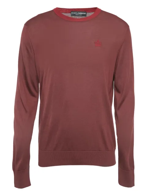 Dolce & Gabbana Pre-Owned Crown-embroidered sweatshirt