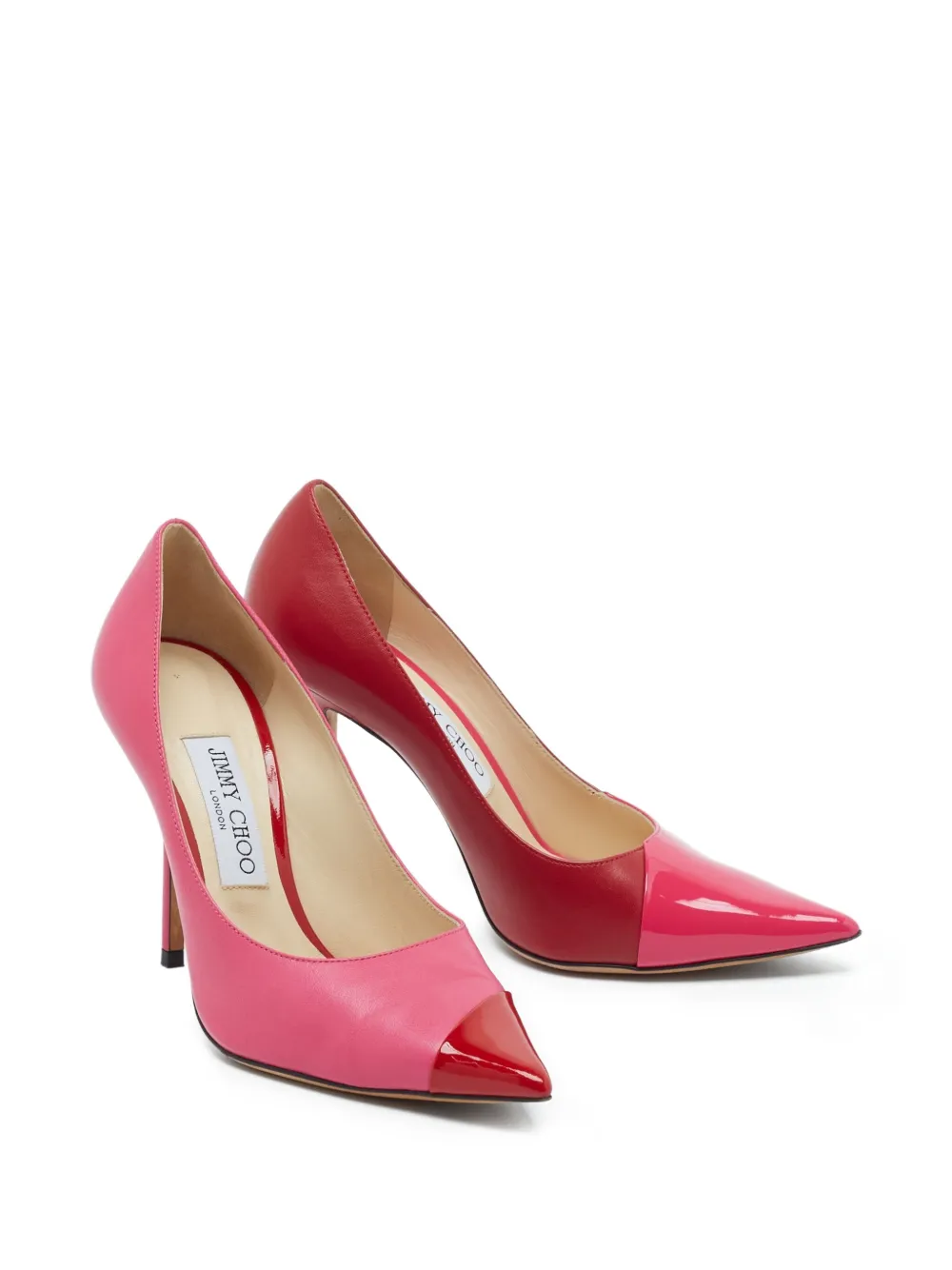 Jimmy Choo Pre-Owned zapatillas con diseño color block y tacón de 105mm | Image 2