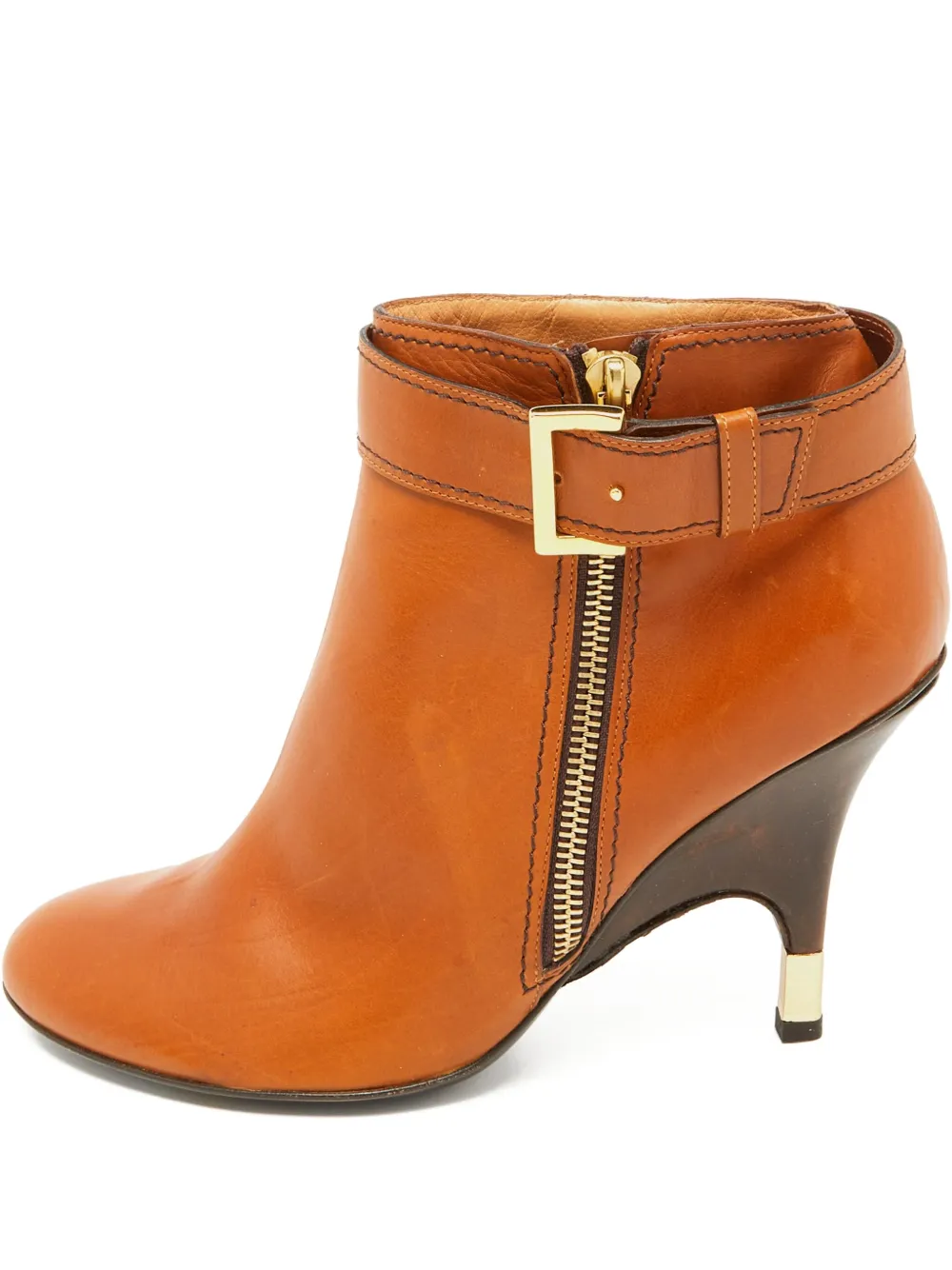 Giuseppe Zanotti Vintage Stivaletti biker in pelle 70mm - Marrone