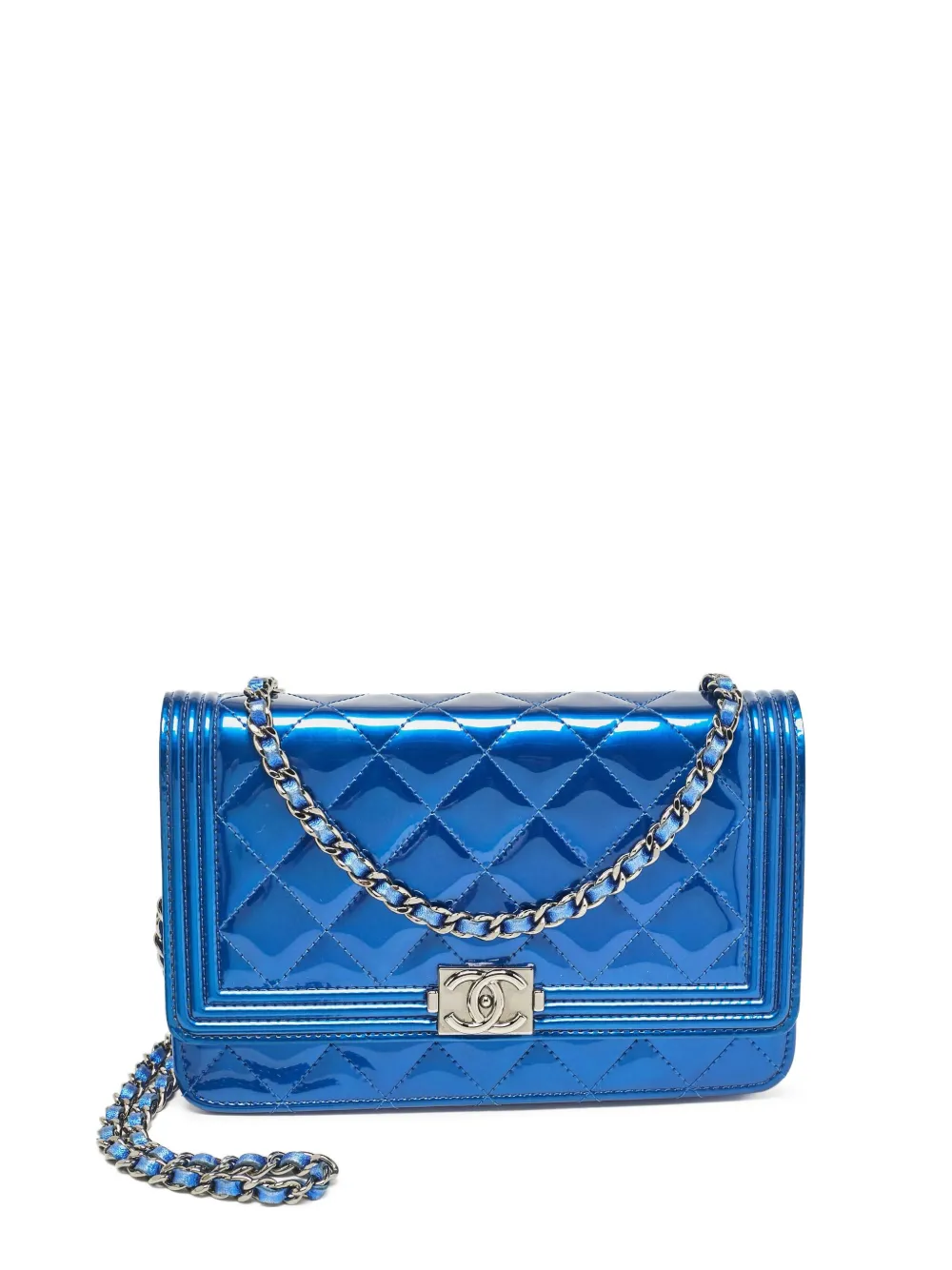 CHANEL Pre-Owned ボーイ チェーンウォレット - ブルー CHANEL Pre-Owned ボーイ チェーンウォレット - ブルー