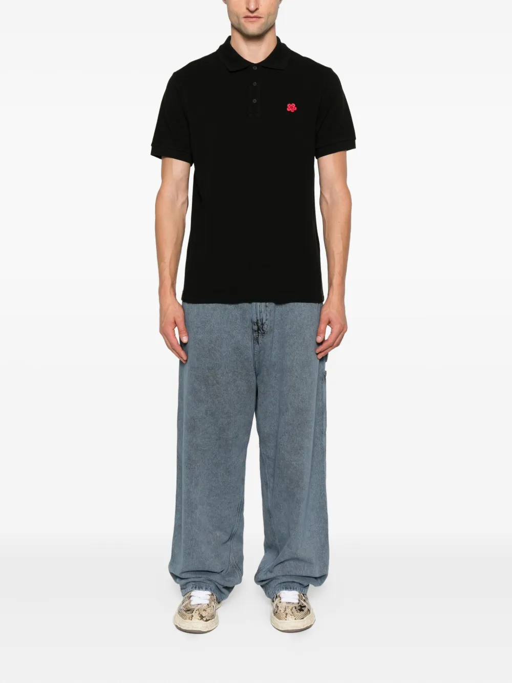 Kenzo Boke Flower polo shirt Zwart