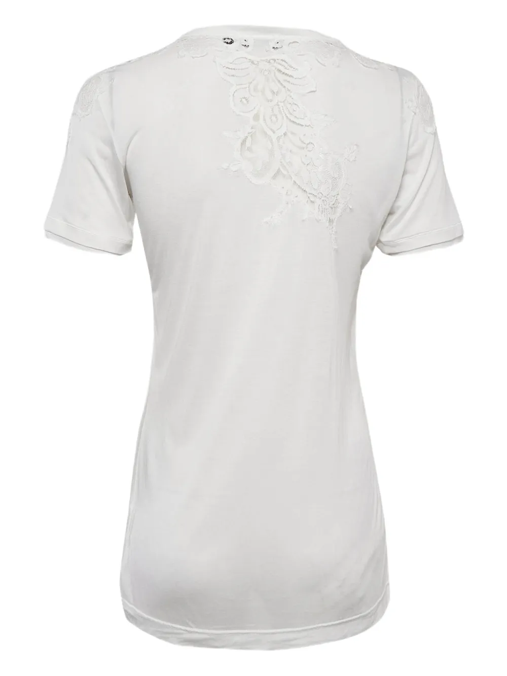 Dolce & Gabbana Pre-Owned lace-embroidered short-sleeve T-shirt | Image 2