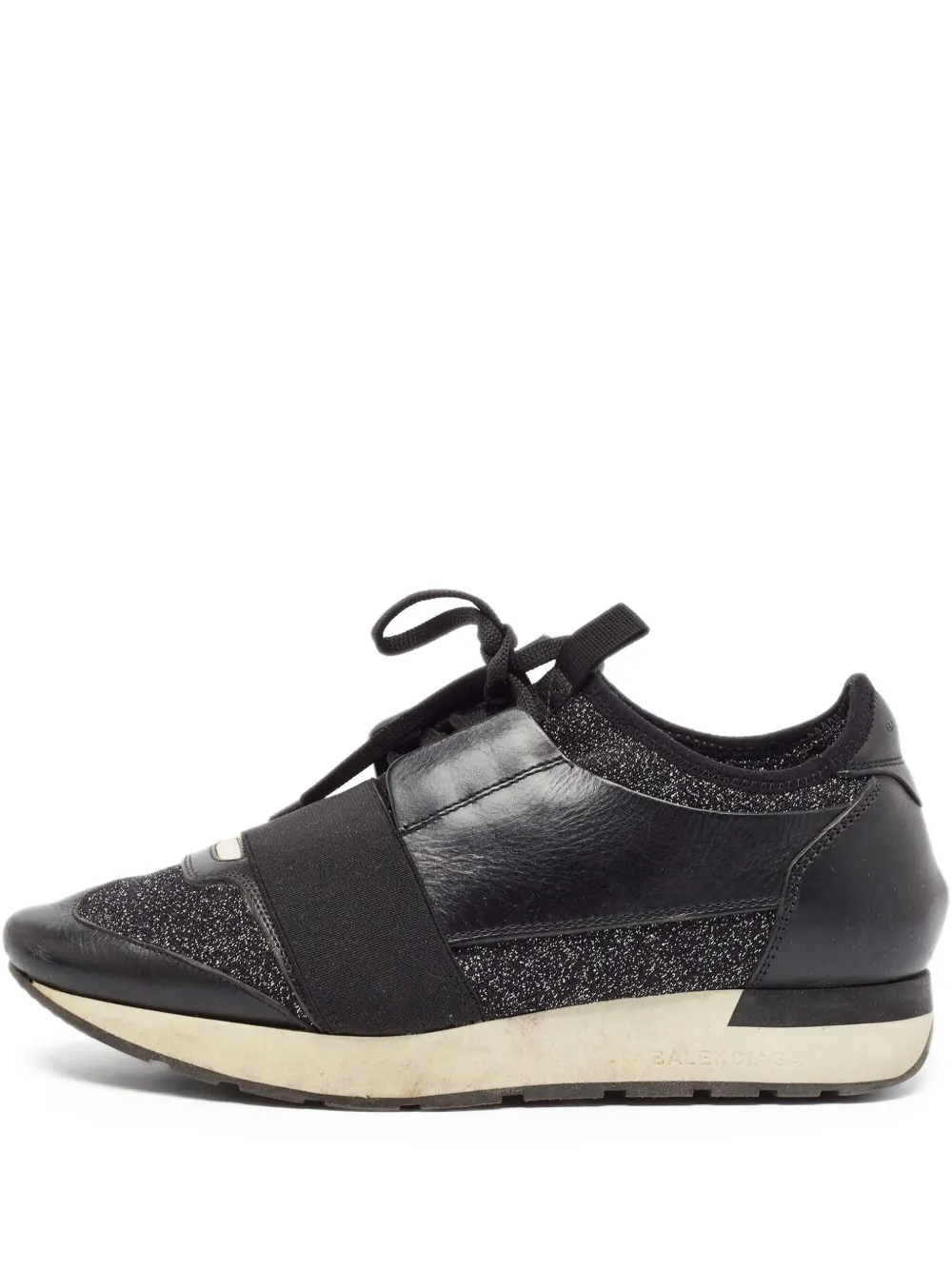 Balenciaga Pre-Owned レースランナー グリッター スニーカー - ブラック Balenciaga Pre-Owned レースランナー グリッター スニーカー - ブラック
