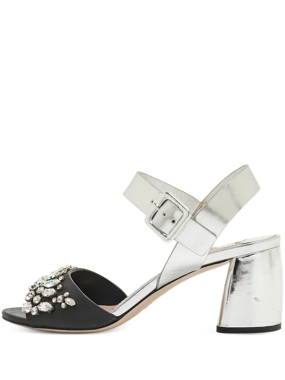 2024 70mm crystal-embellished sandals