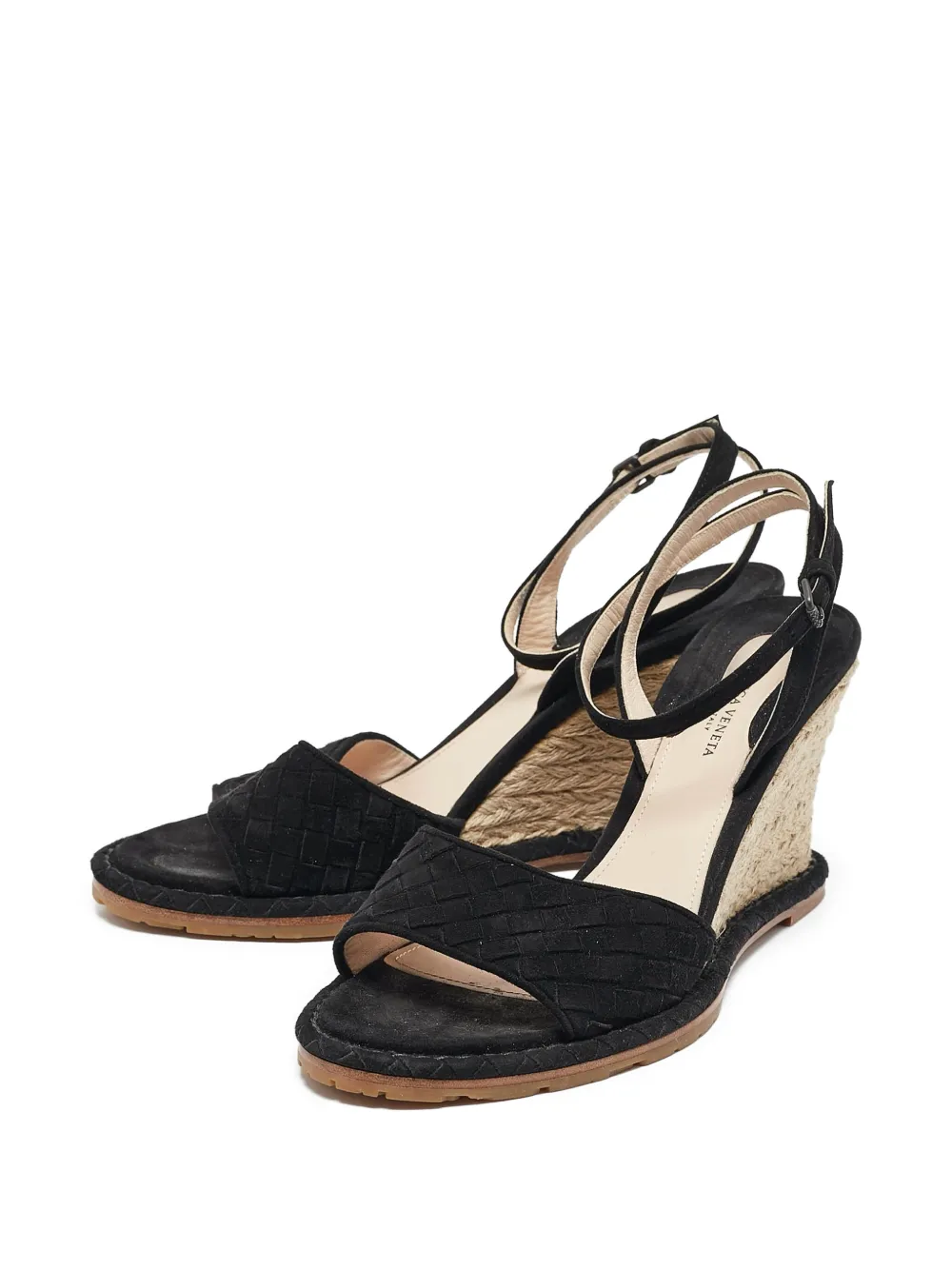 Bottega Veneta Pre-Owned 110mm leather wedge sandals | Image 2