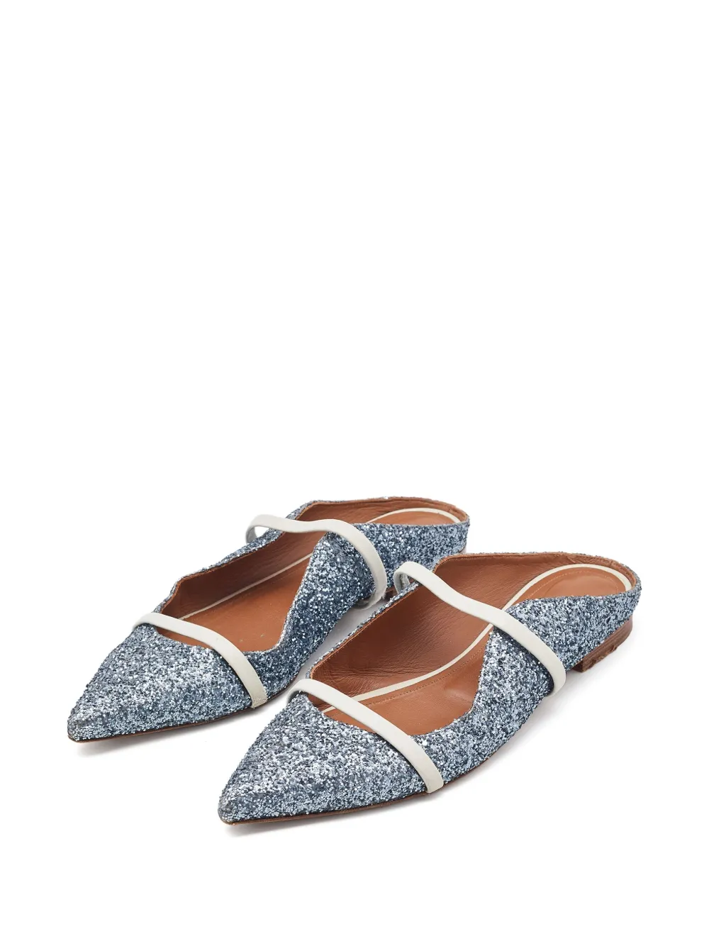 Malone Souliers pre-owned Maureen glitter-embellished pointed flat mules | Image 2
