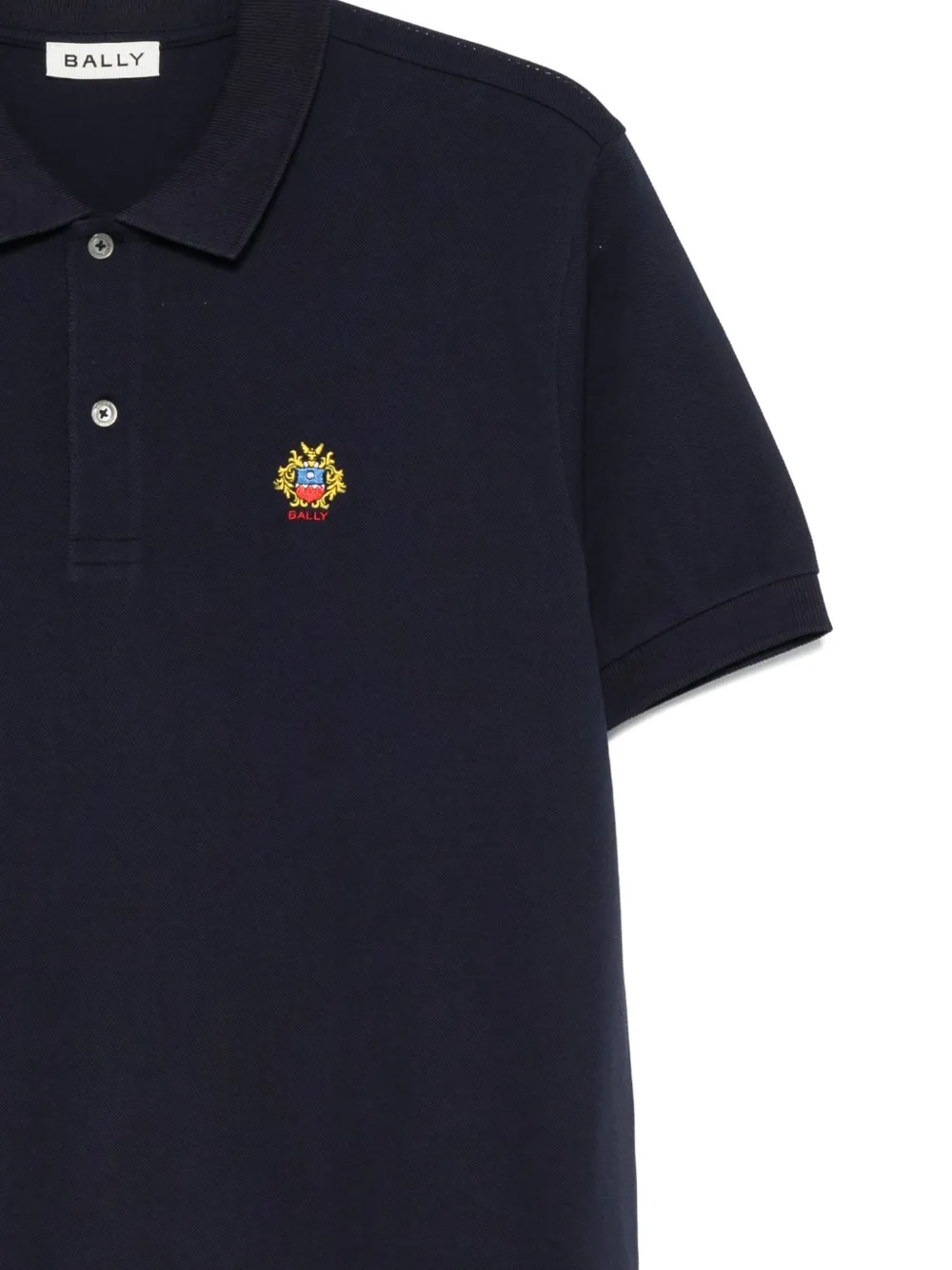 Bally Poloshirt met logopatch Blauw