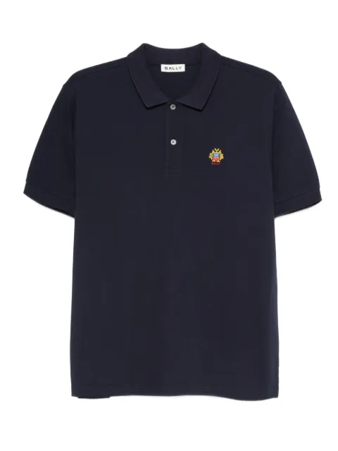 Bally logo-patch polo shirt