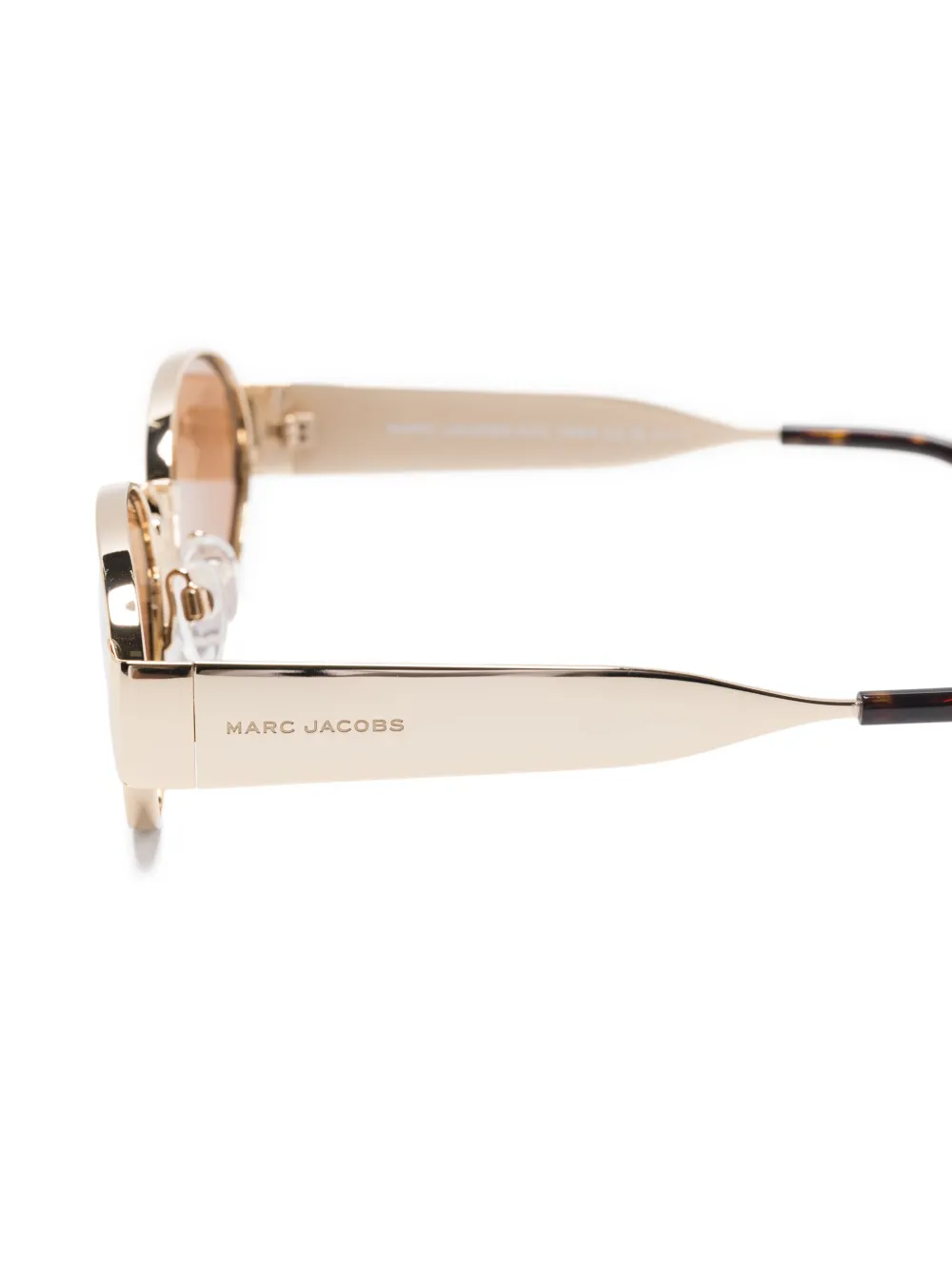 Marc Jacobs Eyewear Zonnebril met ovalen montuur Goud
