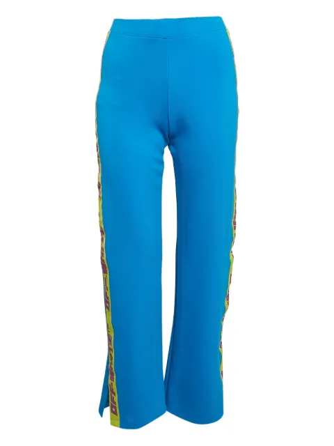 Off-White Pre-Owned logo-tape side-slit trousers