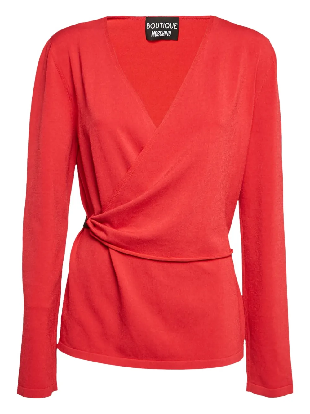 Moschino Pre-Owned 2019 wrap belt sweater | Red | Image 1