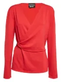 Moschino Pre-Owned 2019 wrap belt sweater - Red