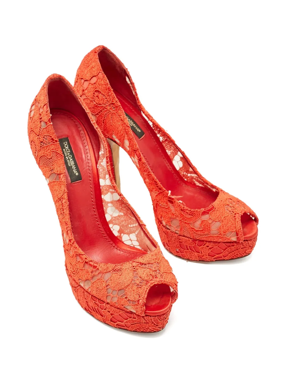 Dolce & Gabbana Pre-Owned 120mm lace platform pumps | Image 2