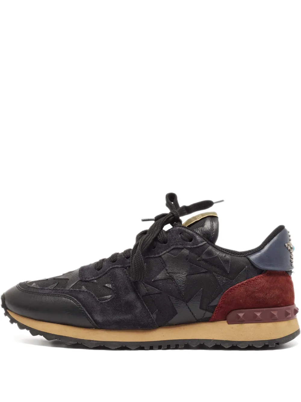 Valentino Garavani Pre-Owned ロックランナー スニーカー - ブラック Valentino Garavani Pre-Owned ロックランナー スニーカー - ブラック