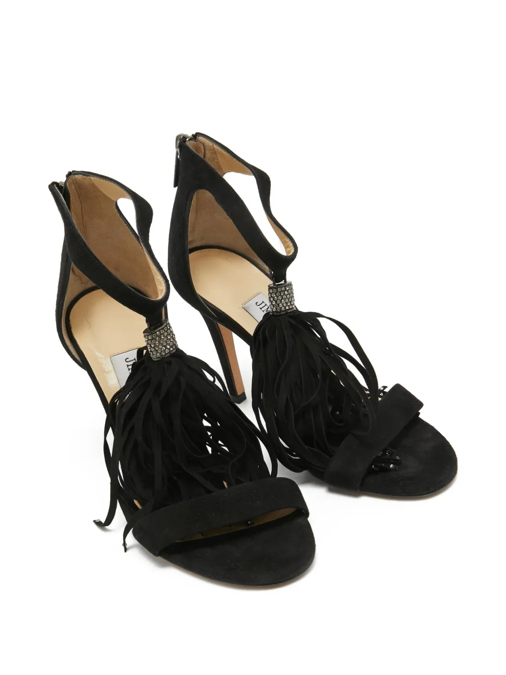 Jimmy Choo Pre-Owned 95 mm Viola sandalen - Zwart