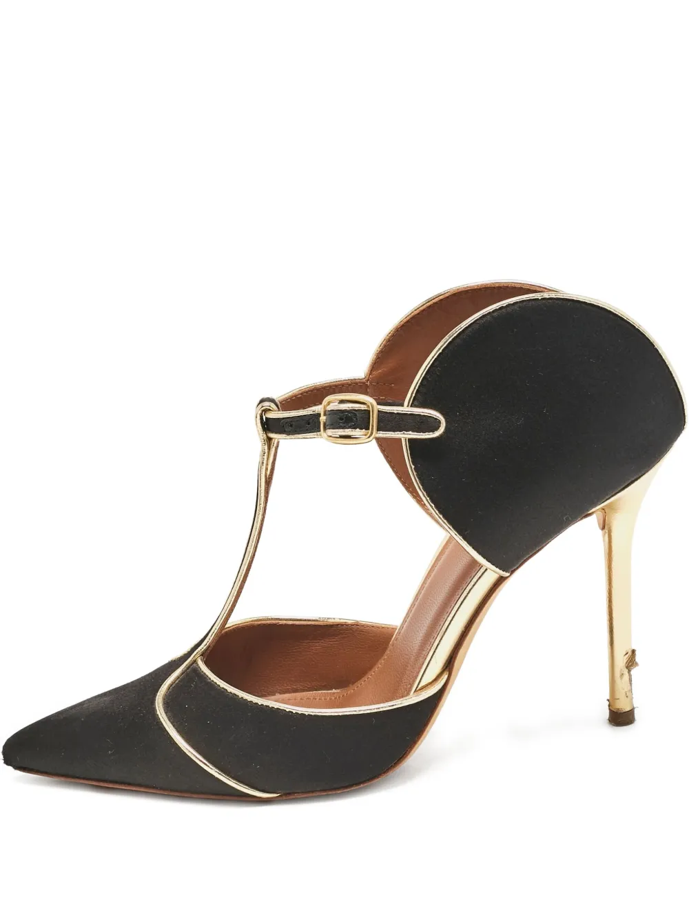 Malone Souliers pre-owned 110mm Imogen T-bar high-heel pumps | Black | Image 1