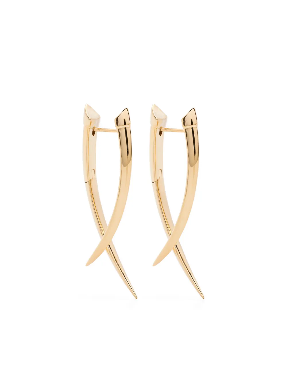 Shaun Leane Sabre Crossover earrings | Gold | Image 1