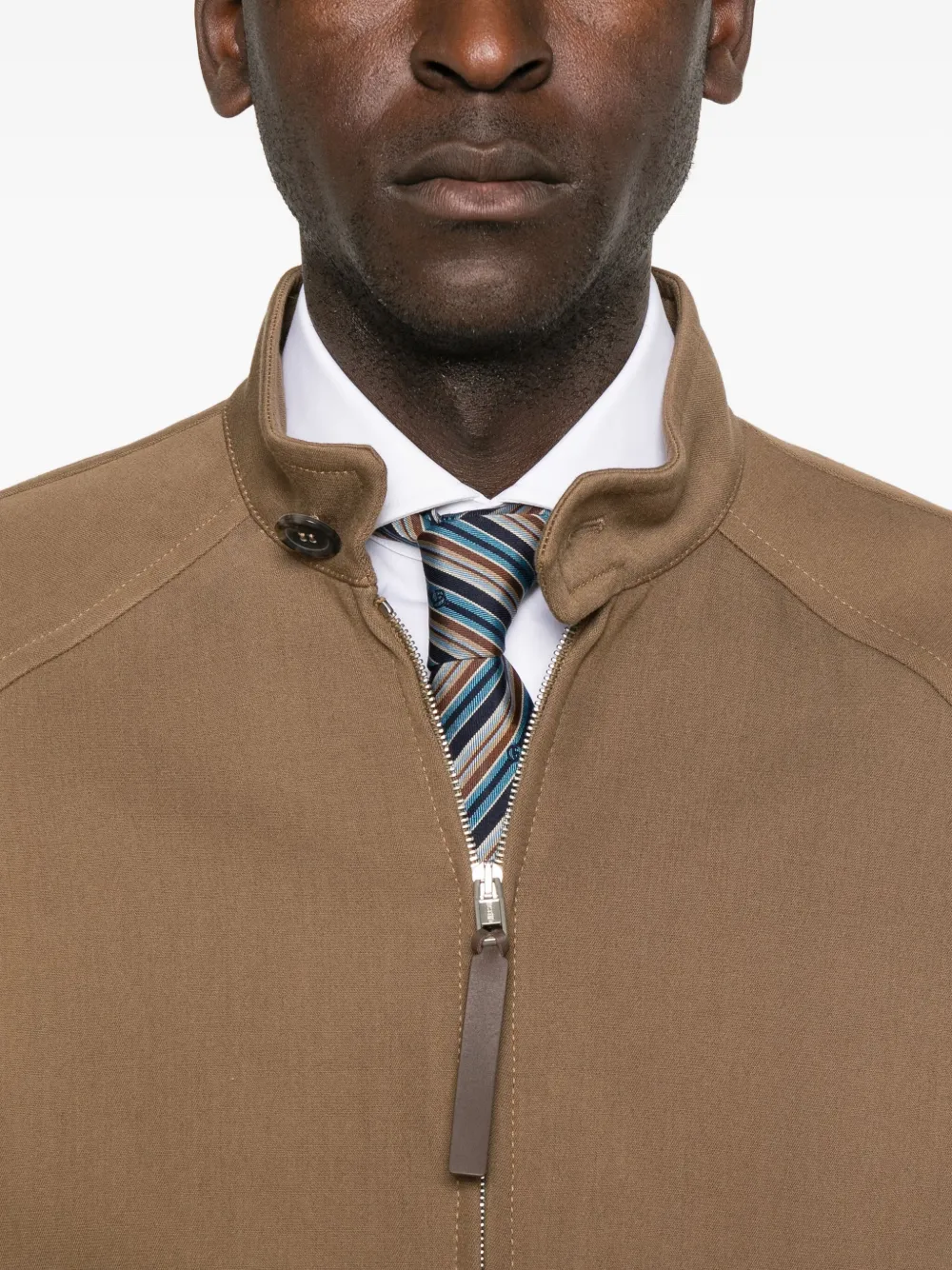 Moschino Zip-fastenning Bomber Jacket In Brown