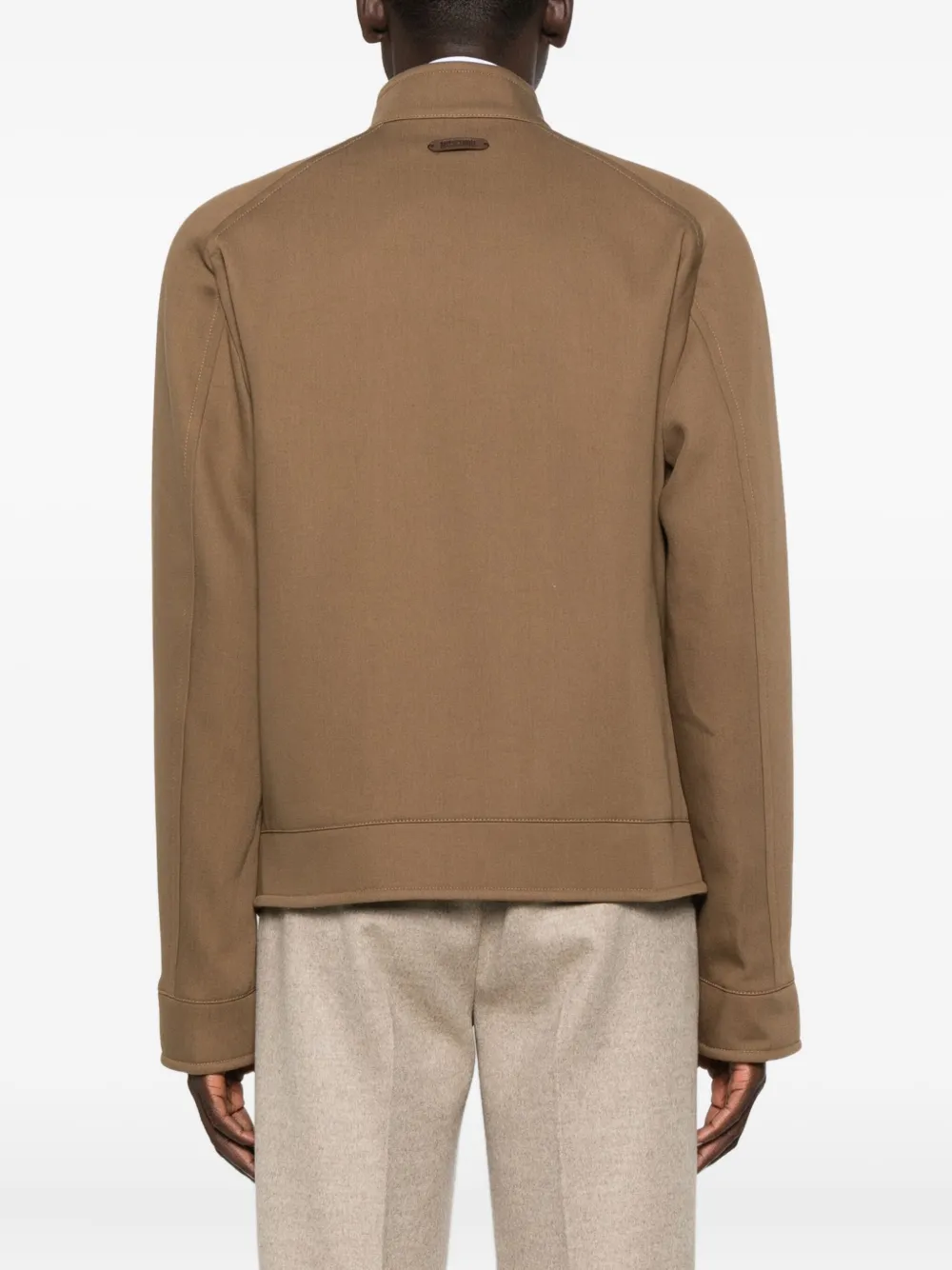 Moschino Zip-fastenning Bomber Jacket In Brown