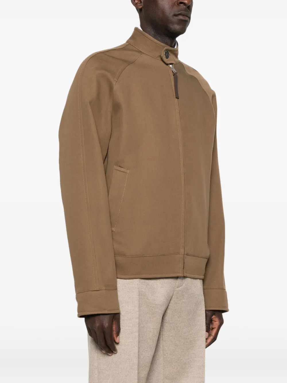 Moschino Zip-fastenning Bomber Jacket In Brown