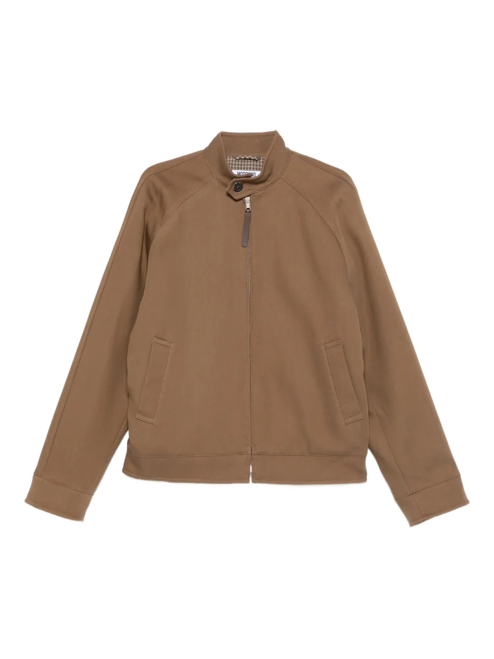 Moschino zip-fastenning bomber jacket | Brown | Image 1