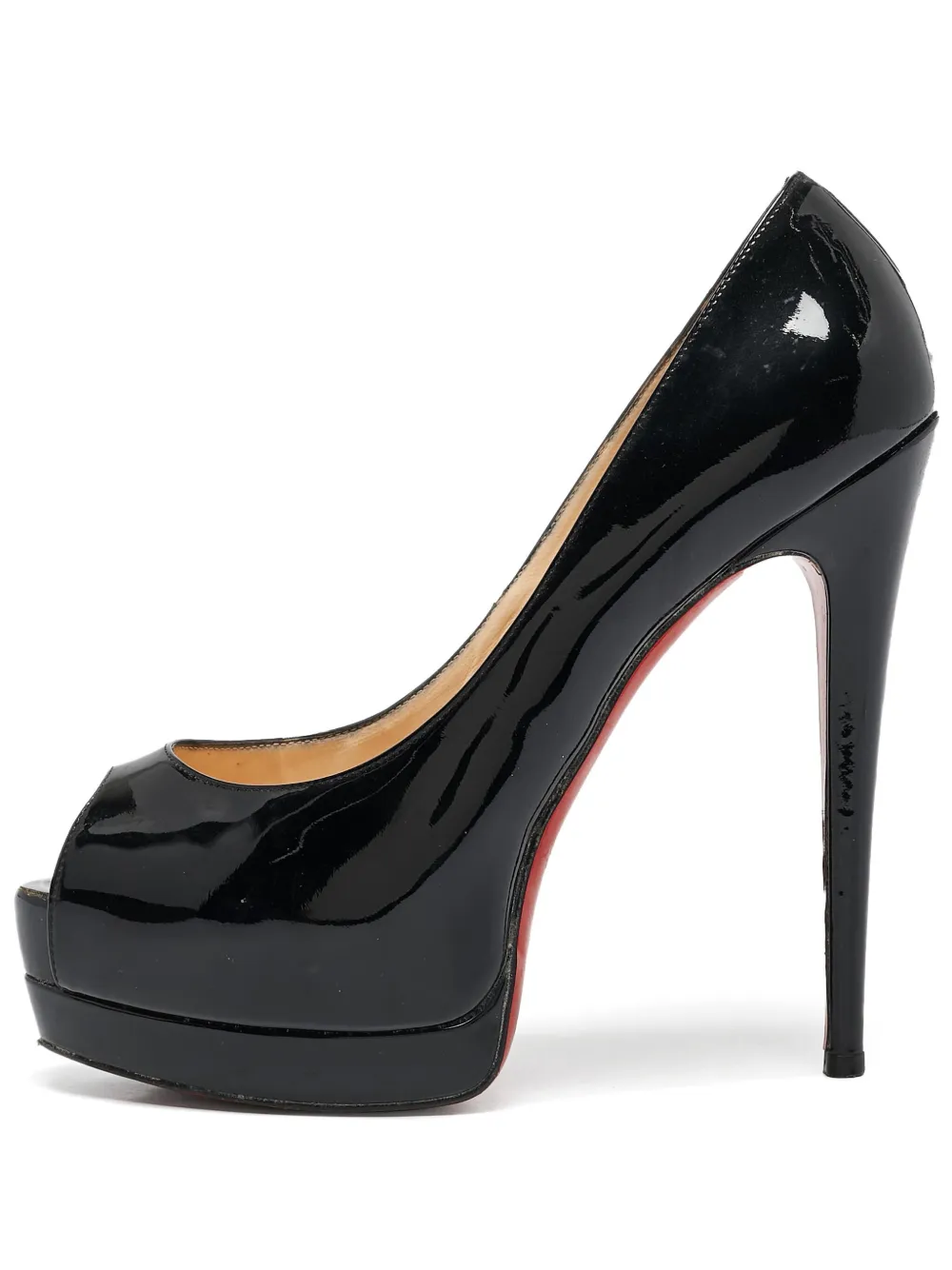 Christian Louboutin Pre-Owned 2024 Lady Peep 150mm パンプス - ブラック Christian Louboutin Pre-Owned 2024 Lady Peep 150mm パンプス - ブラック