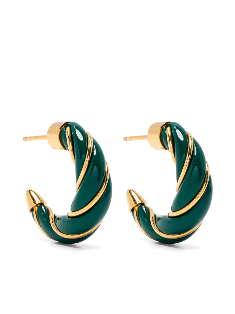 Aurelie Bidermann Diana twisted earrings mini | Gold | Image 1
