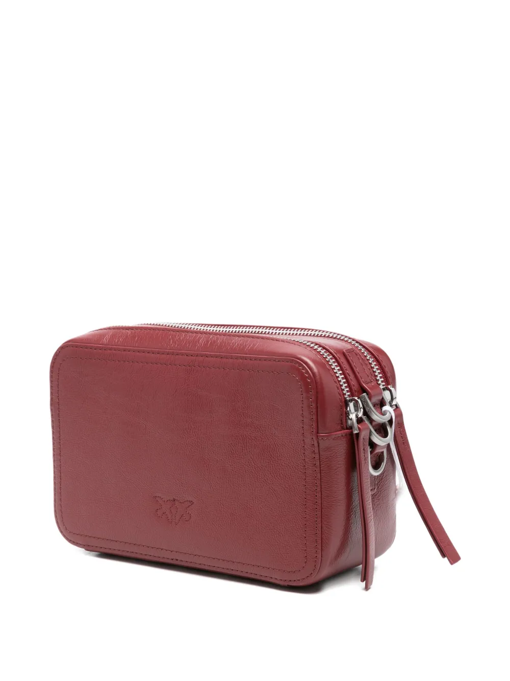 PINKO Crossbodytas met logo-reliëf Rood