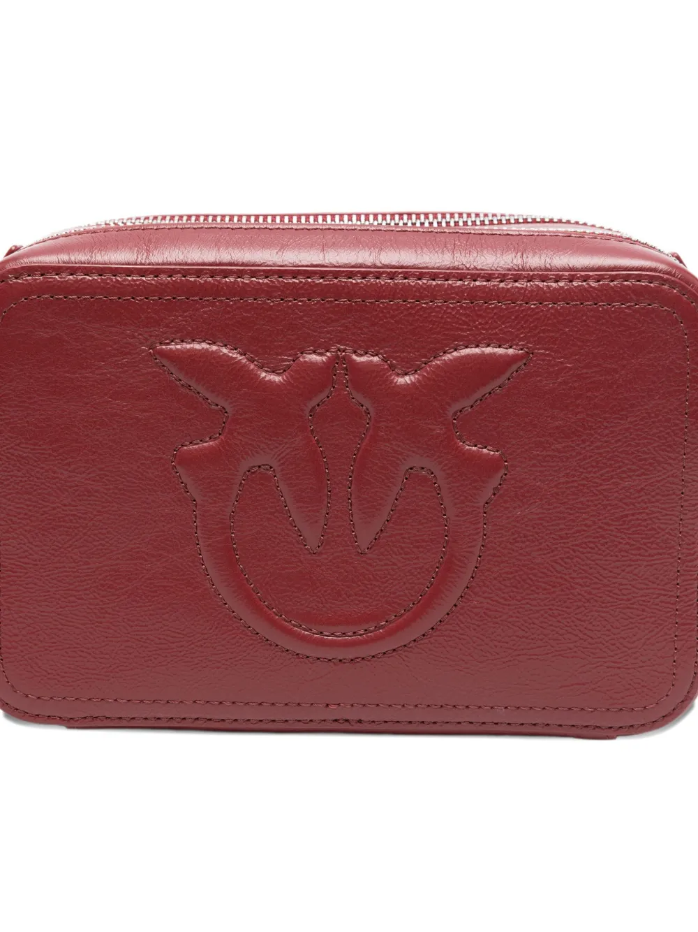 PINKO Crossbodytas met logo-reliëf Rood