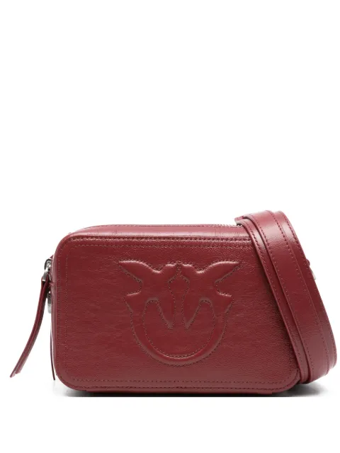 PINKO Bolsa transversal de couro com logo