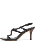 Gucci Pre-Owned 100mm bamboo-detail sandals - Black