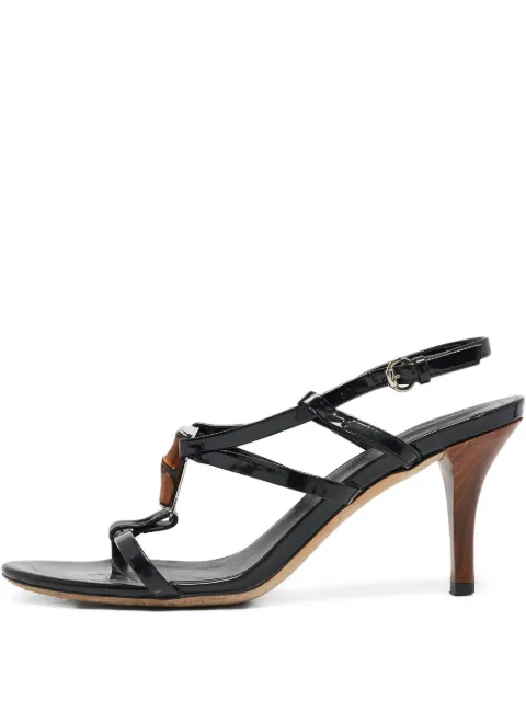 Gucci Pre-Owned 100mm bamboo-detail sandals