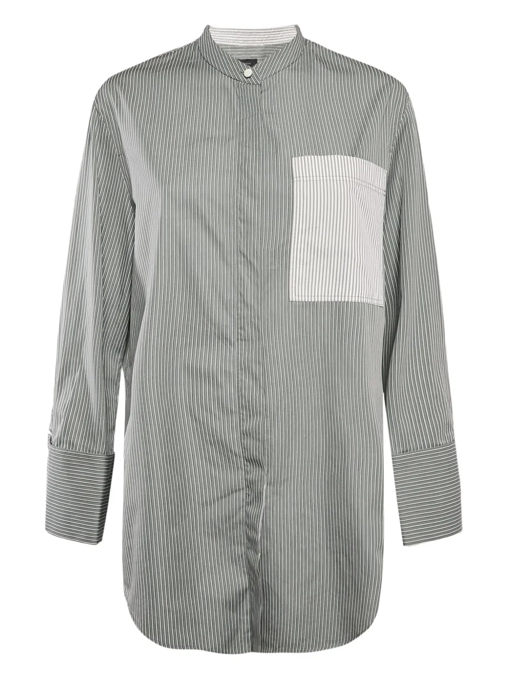 JOSEPH pre-owned striped button-up shirt | Green | Image 1