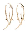 Shaun Leane Rose Thorn hoop earrings - Gold
