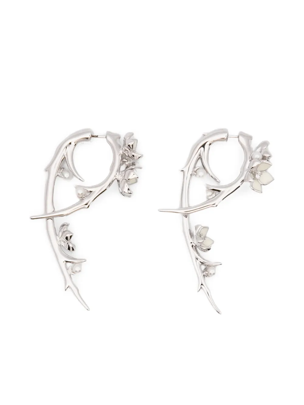 Shaun Leane diamond drop earrings (set of three) - Argento