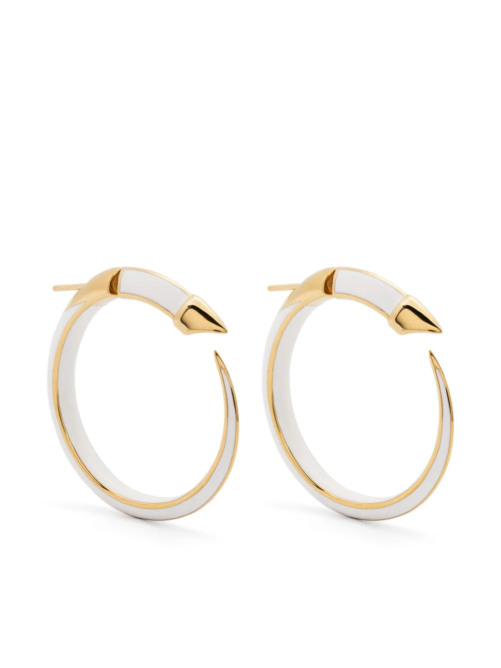 Shaun Leane sterling silver Sabre Solis hoop earrings - ゴールドトーン Shaun Leane sterling silver Sabre Solis hoop earrings - ゴールドトーン