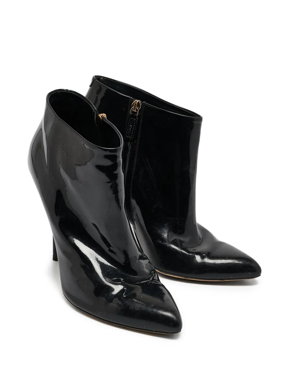 Gucci Pre-Owned 120 mm lakleren pumps - Zwart