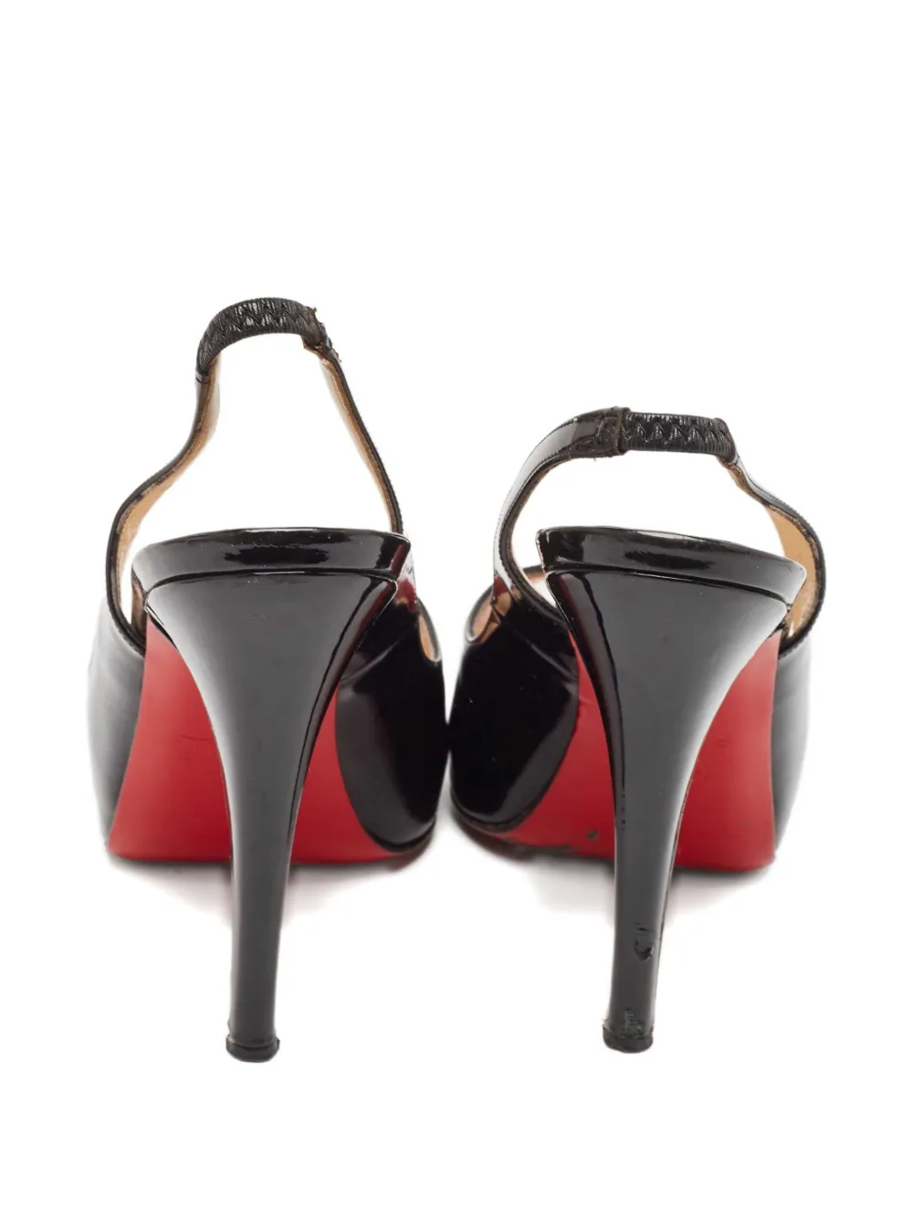 Christian Louboutin Pre-Owned 2023 115 mm pumps met open neus en hak - Zwart