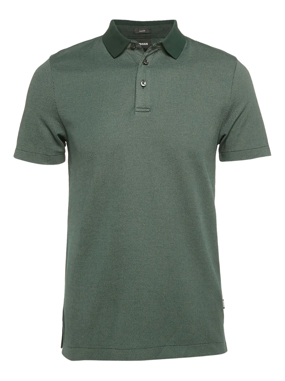 BOSS 2024 pre-owned side-slit polo shirt | Green | Image 1