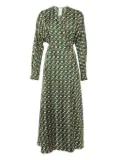 Max Mara Corone floral-print maxi dress - Green