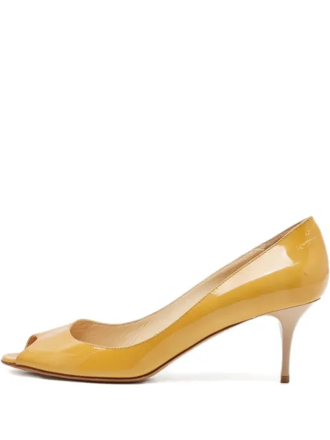 Jimmy Choo Pre-Owned 70mm Evelyn patent-leather pumps