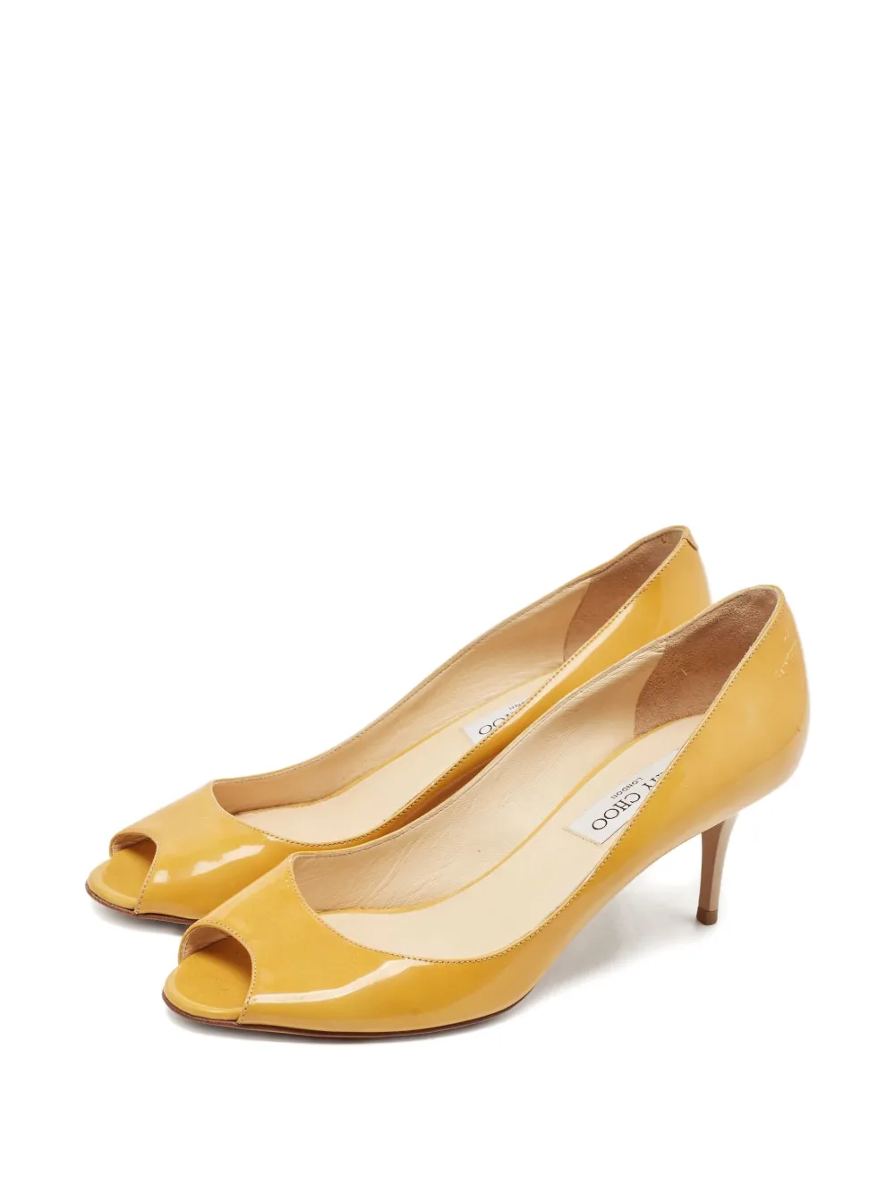 Jimmy Choo Pre-Owned 70mm Evelyn patent-leather pumps | Image 2